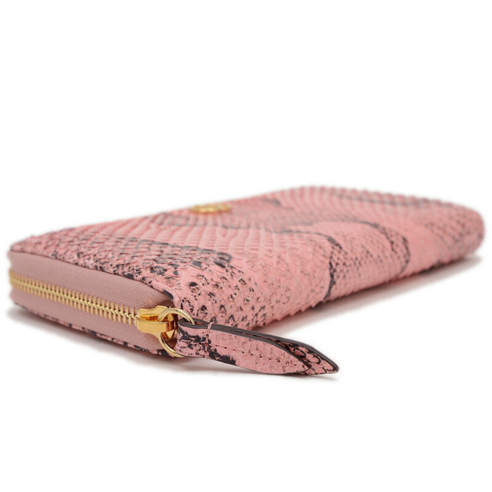 Gucci GG Zip Around Wallet Pink Python Leather - image 4